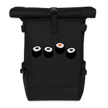Sushi Rolls - Rolltop Rucksack - Schwarz - Vorne