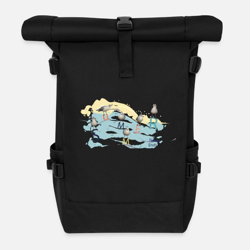 summer contest - Roll Top Backpack - black