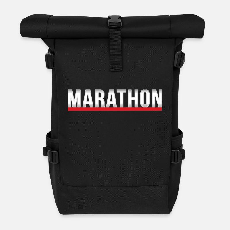 marathon - Sac à dos roll top - noir