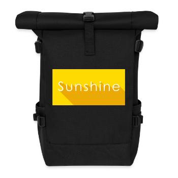 sunshine - Roll Top Backpack - black - Front
