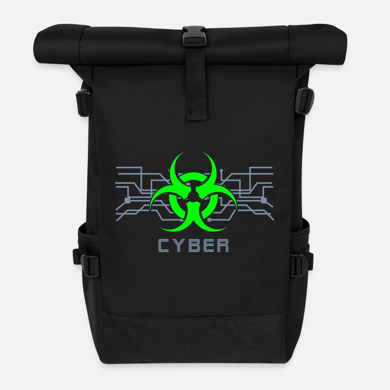 Cyber Punk - Cyber Goth Design (vecteur) - Sac à dos roll top - noir