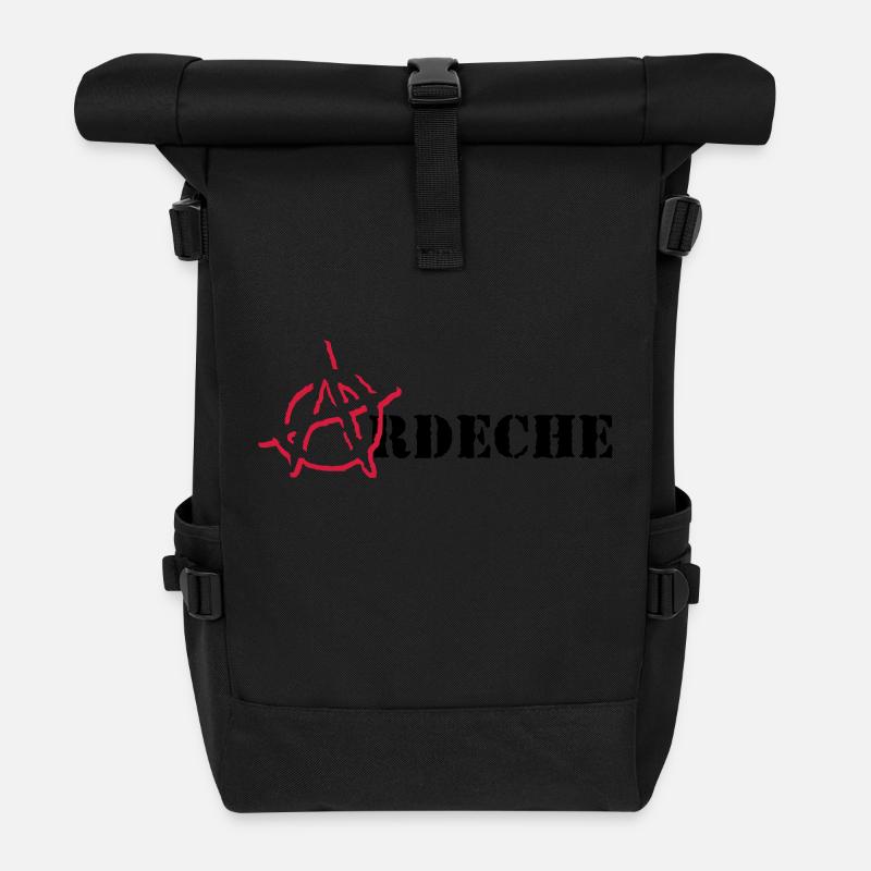 Anarchy Ardeche - Rolltop Rucksack - Schwarz