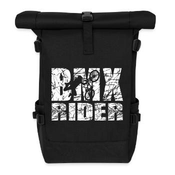 BMX - Rolltop Rucksack - Schwarz - Vorne