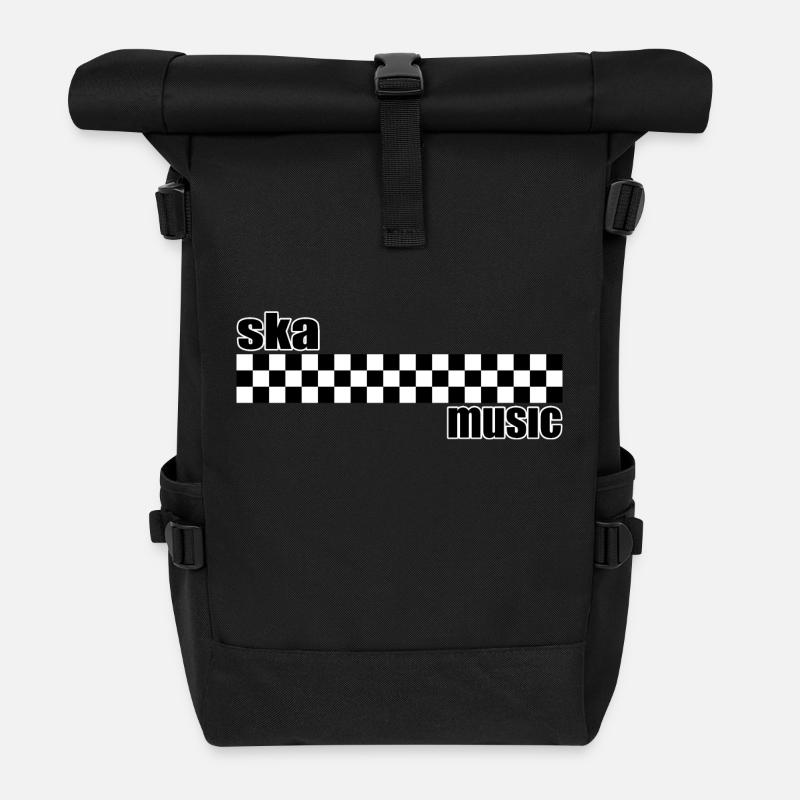 ska music - Sac à dos roll top - noir