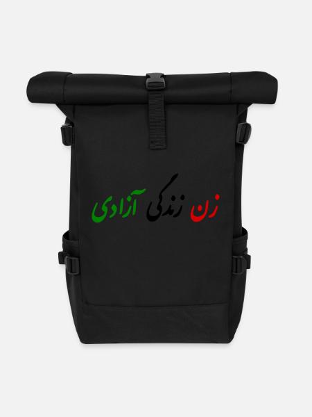 Women life freedom - Rolltop Rucksack - Schwarz