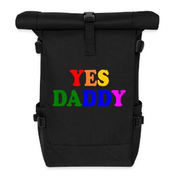 Yes daddy - Roll Top Backpack - black - Front