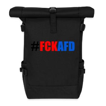 Fck afd - Rolltop Rucksack - Schwarz - Vorne