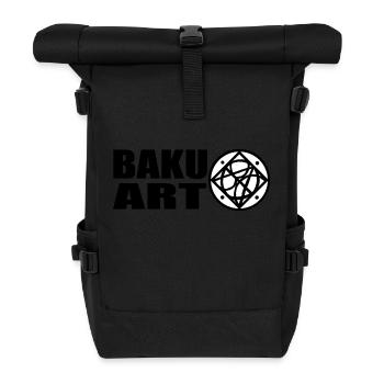 BaKu-Art - Rolltop Rucksack - Schwarz - Vorne