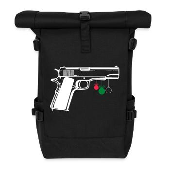 1911 Zubehör 1911 .45 ACP Sportschießen IPSC - Rolltop Rucksack - Schwarz - Vorne