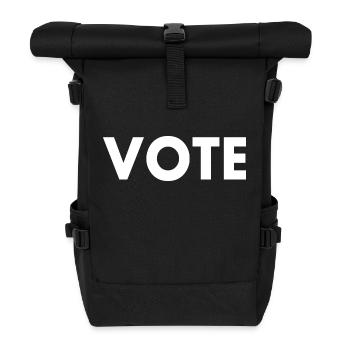 Vote - Roll Top Backpack - black - Front
