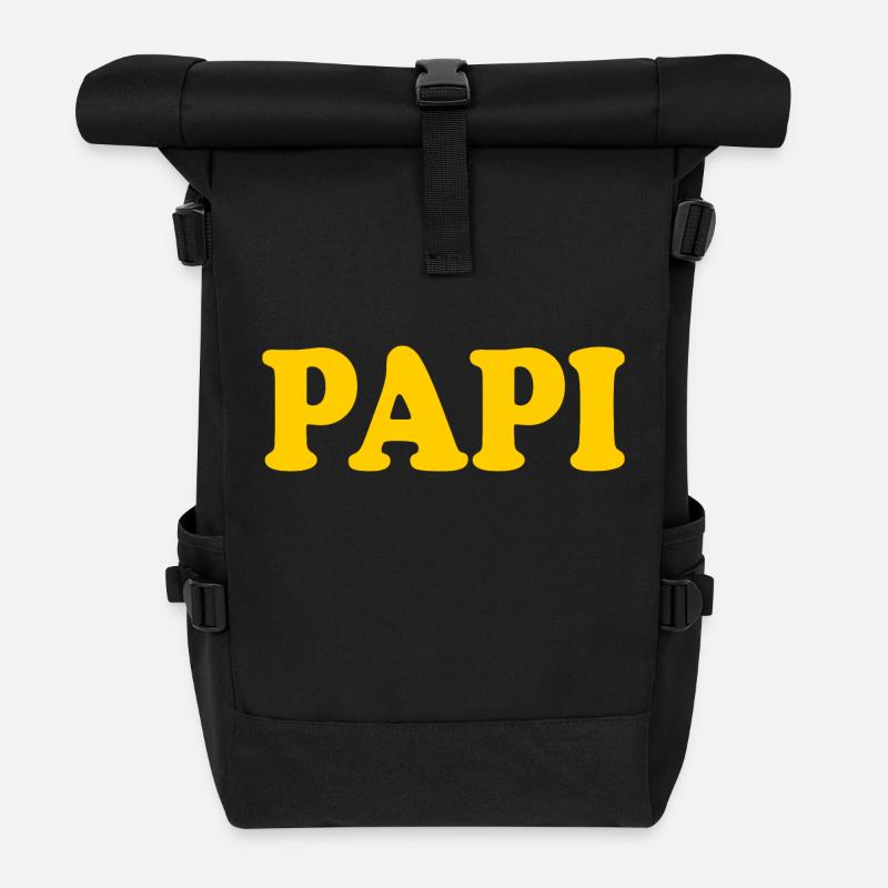 Papi - Rolltop Rucksack - Schwarz