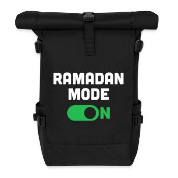 Ramadan Mode On - Roll Top Backpack - black - Front