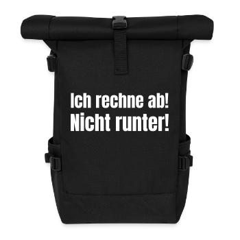 I'll bill! Don't get down! - Roll Top Backpack - black - Front