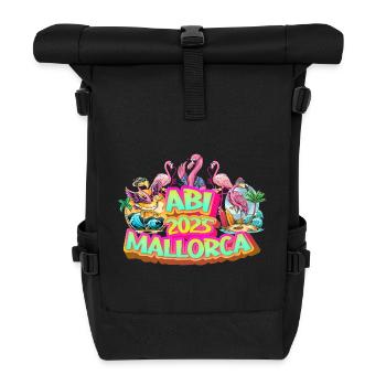 Abi 2025 Mallorca Malle Party Célébrer la bière Flamingo - Sac à dos roll top - noir - Devant