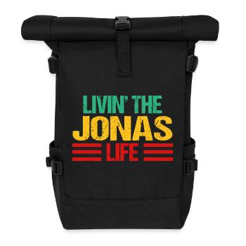 Jonas - Rolltop Rucksack - Schwarz - Vorne