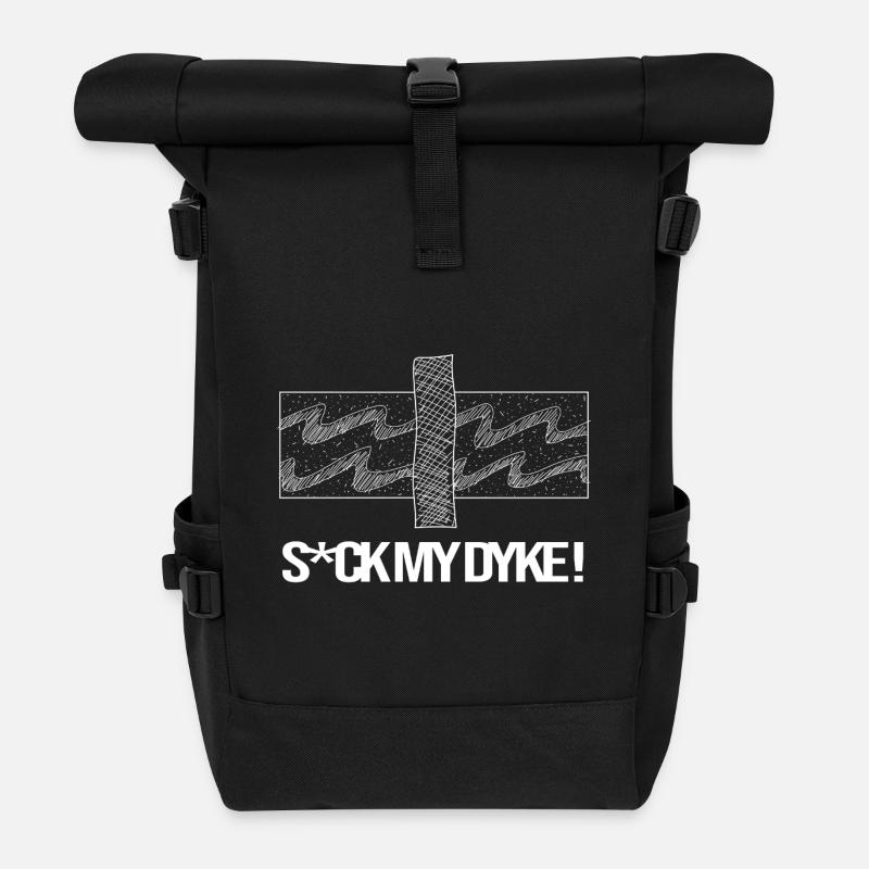 Anarchy in the geology - Roll Top Backpack - black