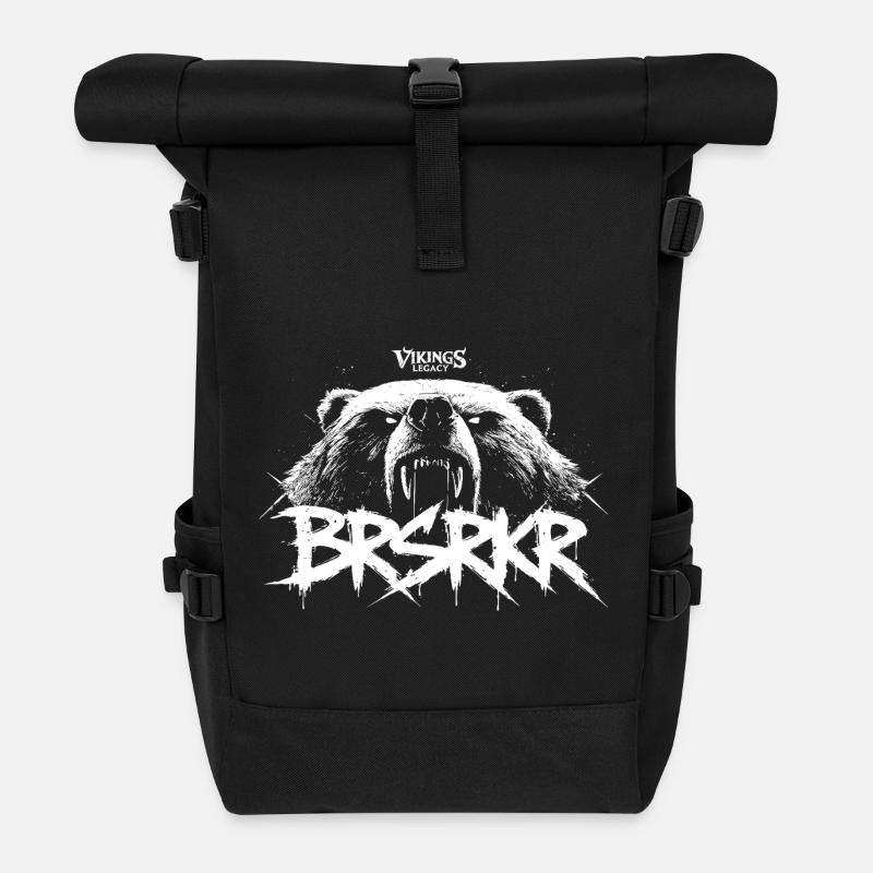 BRSRKR v2 - Roll Top Backpack - black