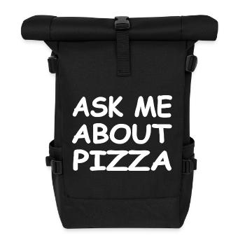 Pizza - Roll Top Backpack - black - Front