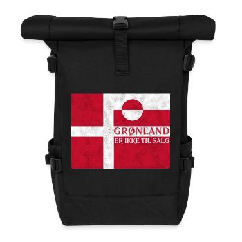Grønland Ikke Til Salg - Rolltop Rucksack - Schwarz - Vorne