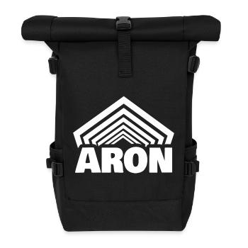 Vorname Aron - Rolltop Rucksack - Schwarz - Vorne