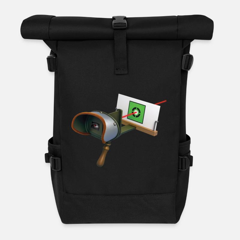 STEREOSCOPE – Geek & Science-Fiction - Rolltop Rucksack - Schwarz