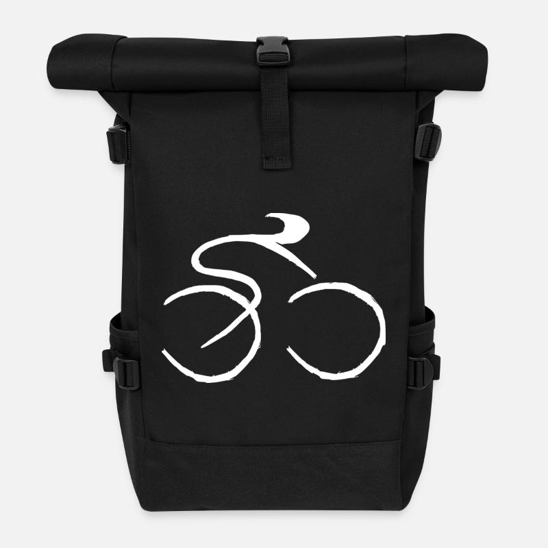 Cycling - Rolltop Rucksack - Schwarz