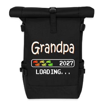 Futur grand-père en 2027 qui embarque son futur grand-père - Sac à dos roll top - noir - Devant