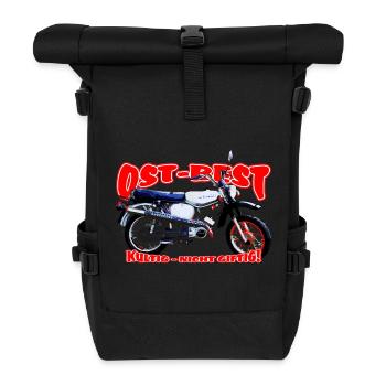 Simson S51 Enduro - Rolltop Rucksack - Schwarz - Vorne