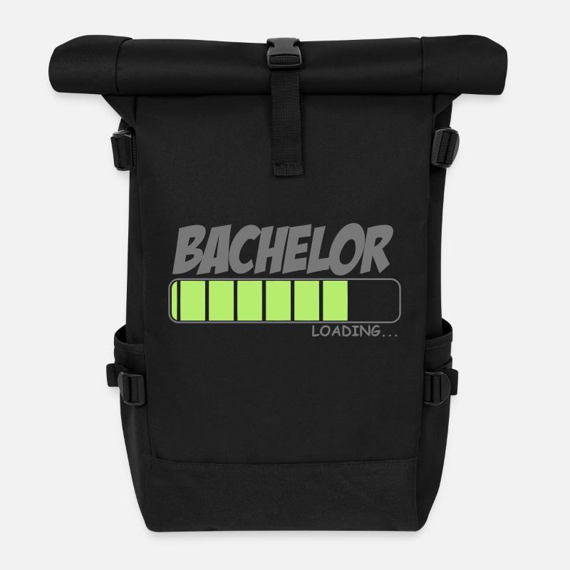 BACHELOR STUDENT - Rolltop Rucksack - Schwarz