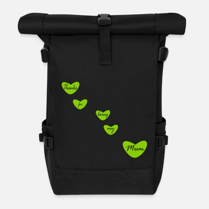 Thanks1 - Rolltop Rucksack - Schwarz