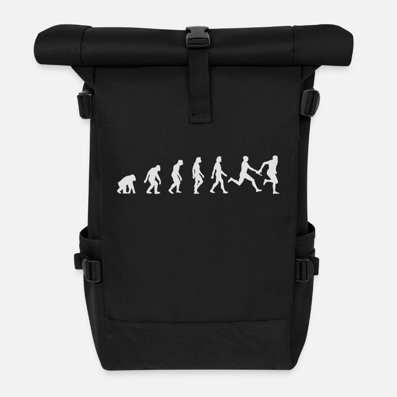 L'évolution de l'athlétisme - Sac à dos roll top - noir