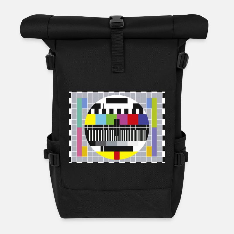 télévision - Sac à dos roll top - noir