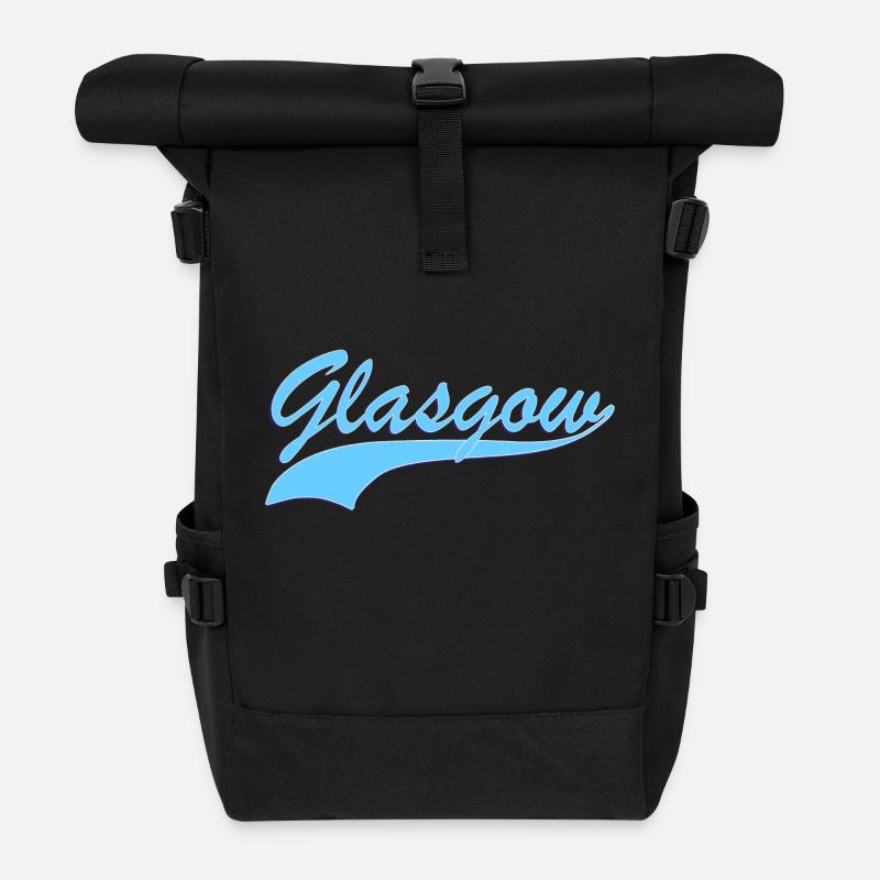 Glasgow - Rolltop Rucksack - Schwarz