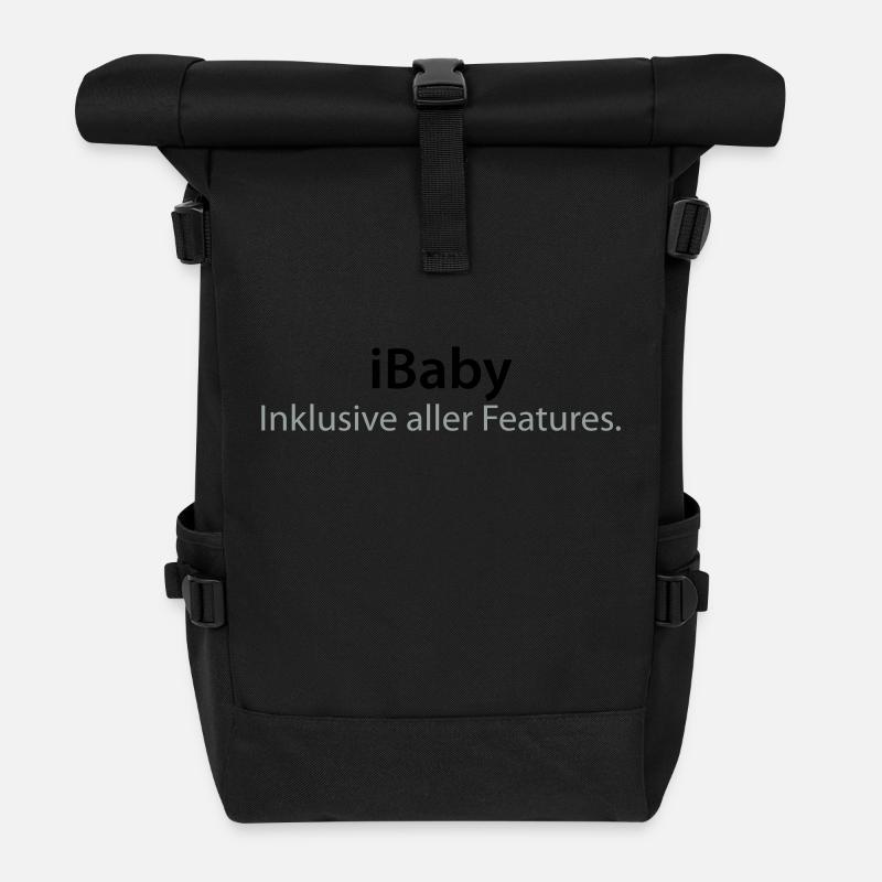 ibaby - Sac à dos roll top - noir