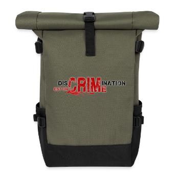 discrimination - Roll Top Backpack - olive/black - Front