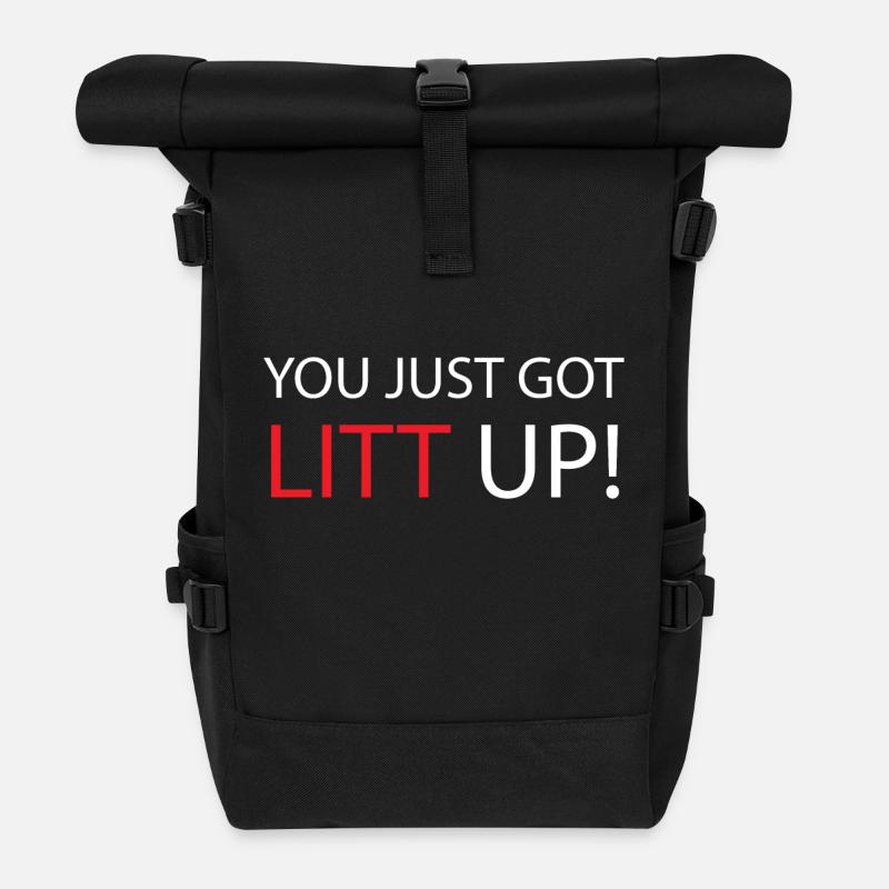 You just got Litt up - Louis Litt - Suits - Rolltop Rucksack - Schwarz