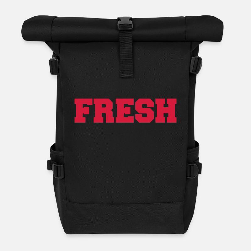 fresh - Rolltop Rucksack - Schwarz