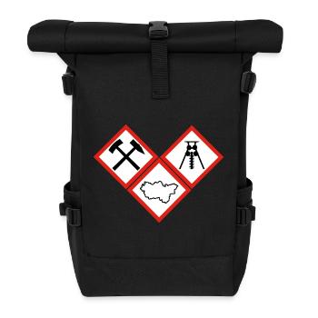 DANGER RUHRPOTT - Roll Top Backpack - black - Front