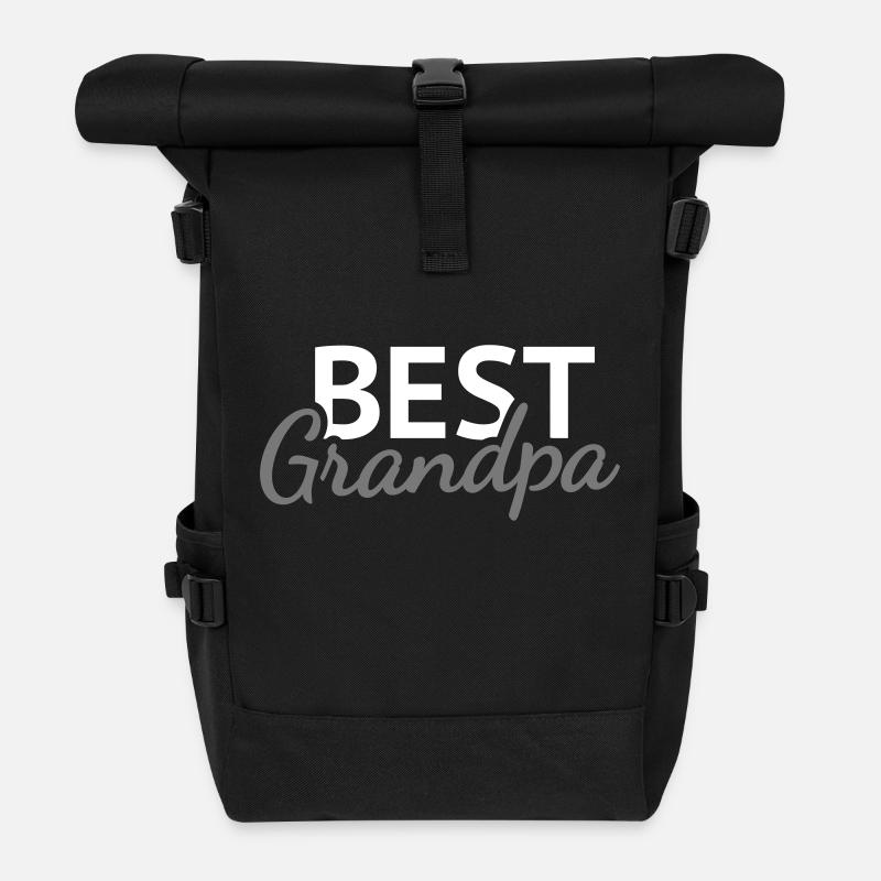 Best Grandpa - Rolltop Rucksack - Schwarz