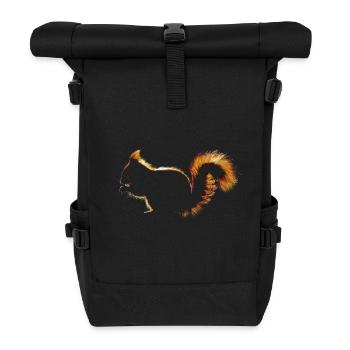 Écureuil - Sac à dos roll top - noir - Devant