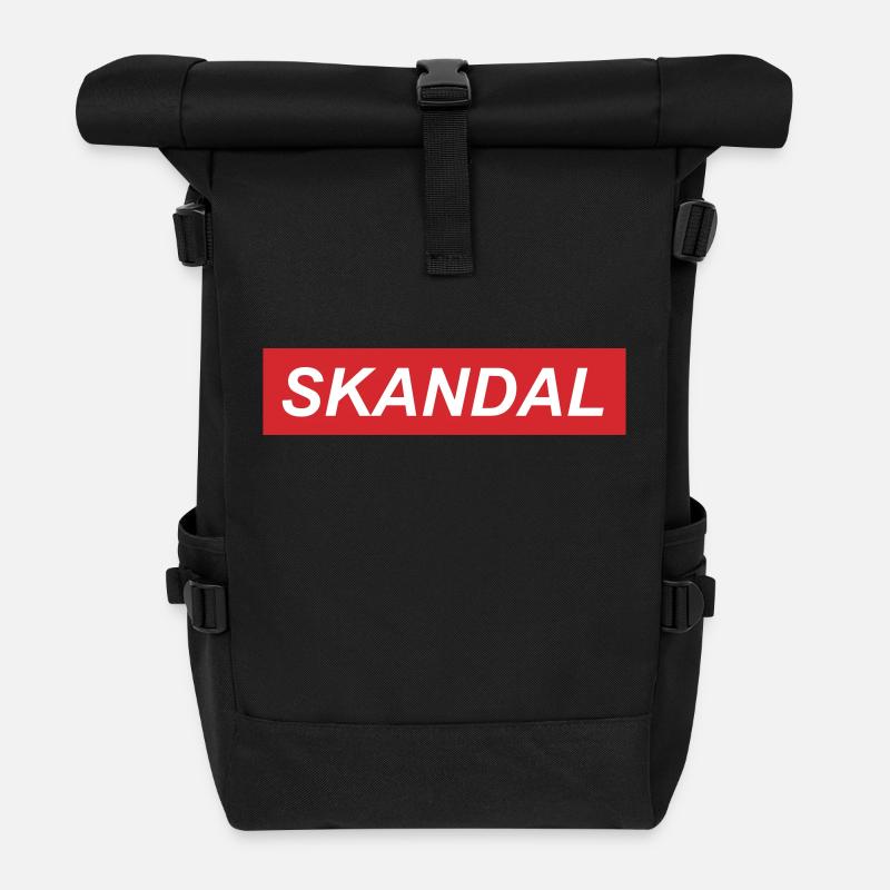 Skandal - Rolltop Rucksack - Schwarz