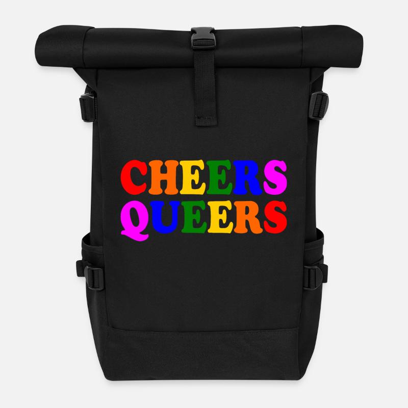 Cheers queers - Sac à dos roll top - noir