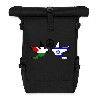 Peace for israel free palestine - Sac à dos roll top - noir - Devant