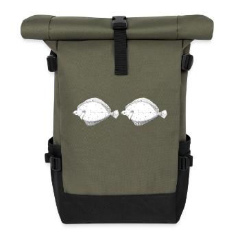 Mug panoramique en plie - Sac à dos roll top - olive/noir - Devant