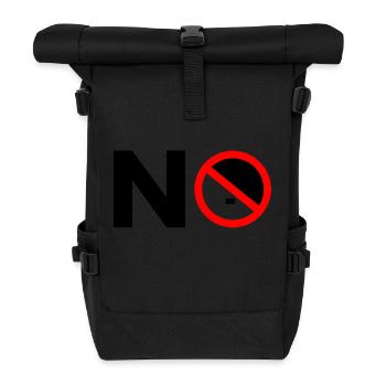 Gegen rechts - no - Rolltop Rucksack - Schwarz - Vorne