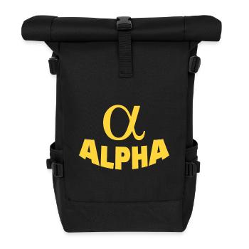 ALPHA - Roll Top Backpack - black - Front