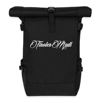 Tiroler Madl - Farbwechsel möglich - Rolltop Rucksack - Schwarz - Vorne