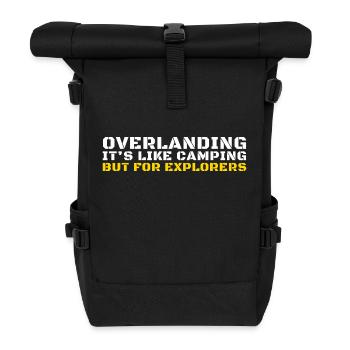 Overlanding Zubehör, Overlanding Gear, Offroad - Rolltop Rucksack - Schwarz - Vorne