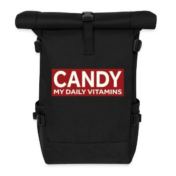 BONBONS - MES VITAMINES QUOTIDIENNES - Sac à dos roll top - noir - Devant