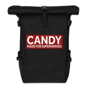 CANDY - MADE FOR SUPERHEROES - Rolltop Rucksack - Schwarz - Vorne